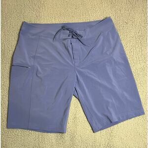 Columbia mens size L blue drawstring swim trunks